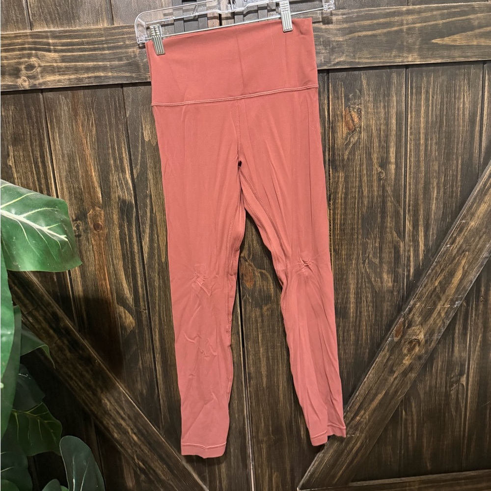 Lululemon Light Red Leggings